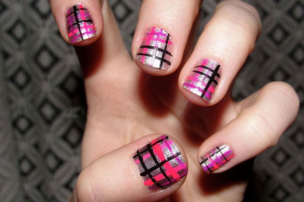 8. Plaid Nail Designs - wide 5