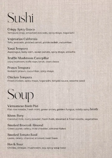 Cedar Club House menu 