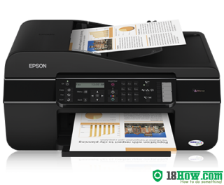 How to reset flashing lights for Epson ME-650FN printer