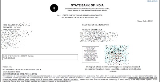 sbi-po-mains-exam-call-letter