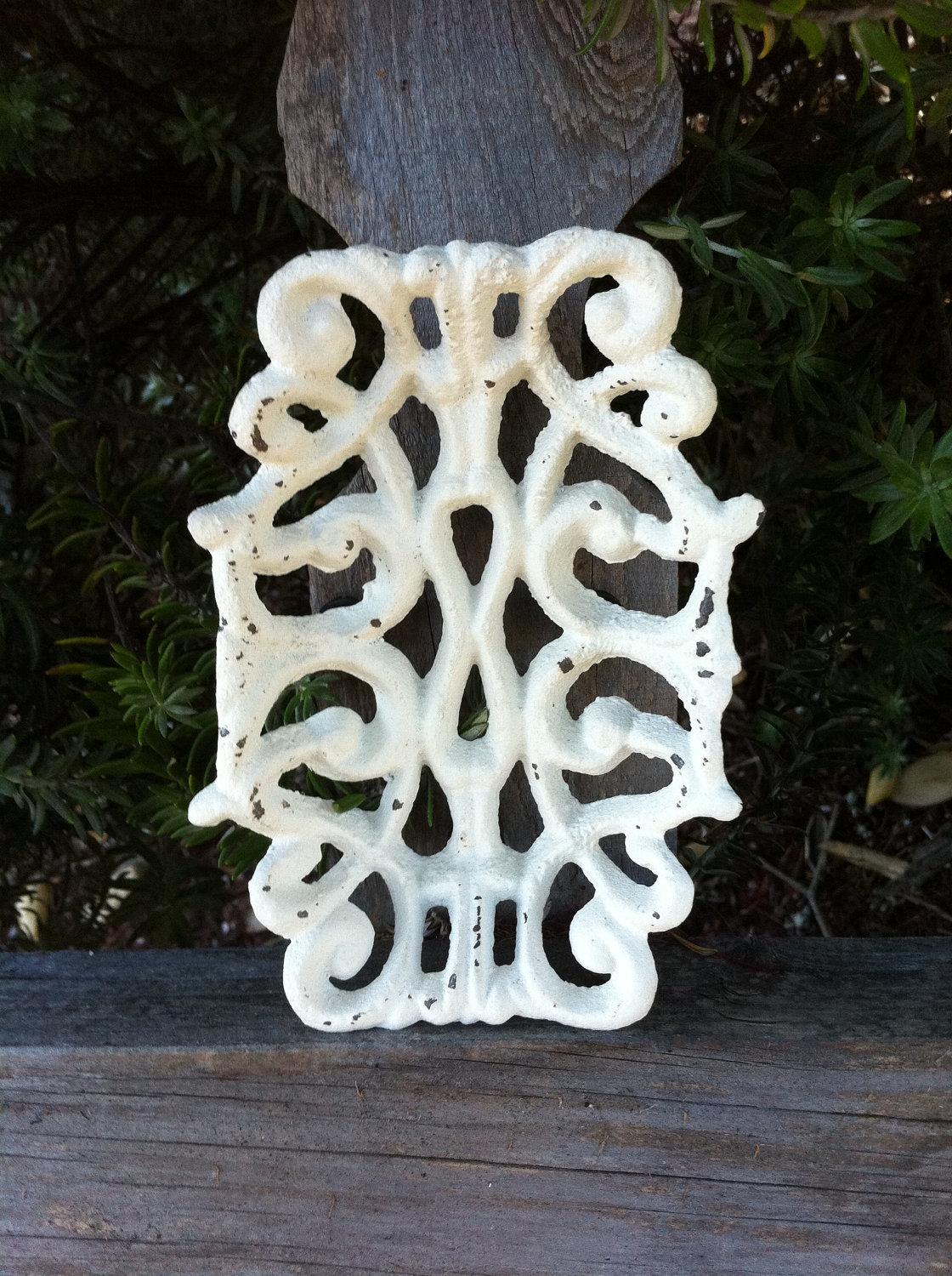 Shabby Chic Cream Cast Iron