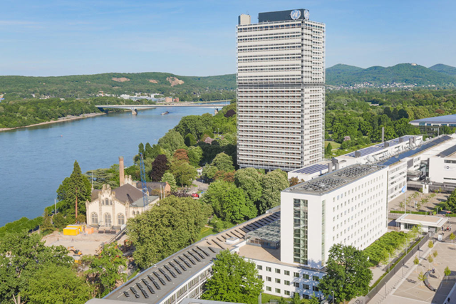 Aerial view of the UN Bonn Campus in Bonn, Germany. Photo: UNFCCC