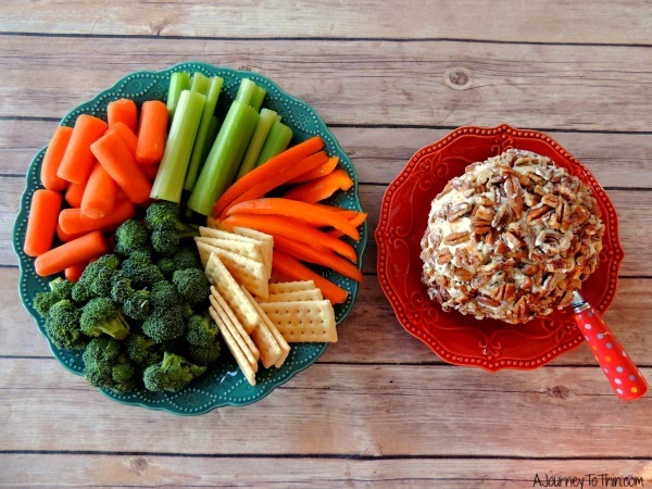 Creamy Ranch Cheese Ball Appetizer Recipe - 2 Weight Watchers PointsPlus #SmarterTreats & Veggies