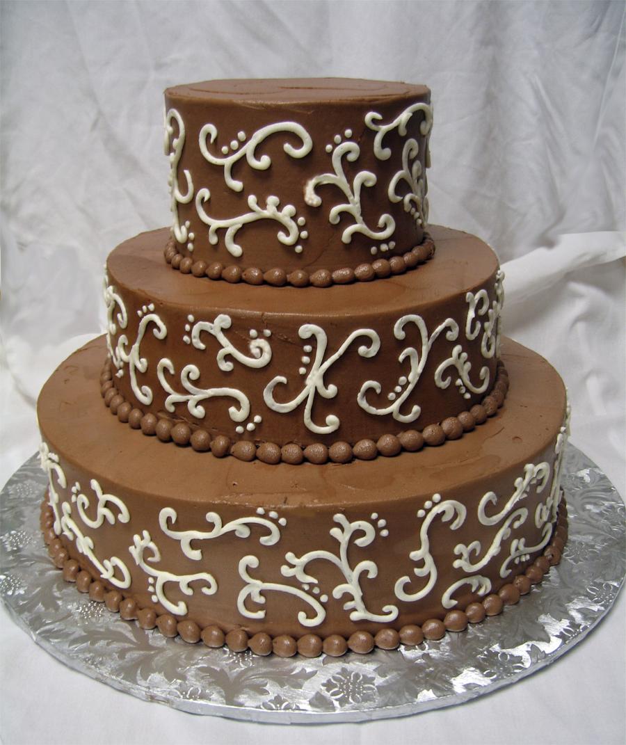 chocolate wedding cake