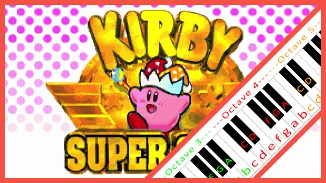 Green Greens (Kirby Super Star) | Piano Letter Notes