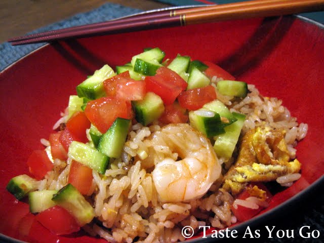 Shrimp Fried Rice with Fiery Lime Sauce - Recipe Courtesy of Johnny Mango World Cafe & Bar in Cleveland, OH | Taste As You Go