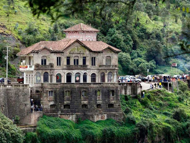 Hotel del Salto, na cascata dos suicidas