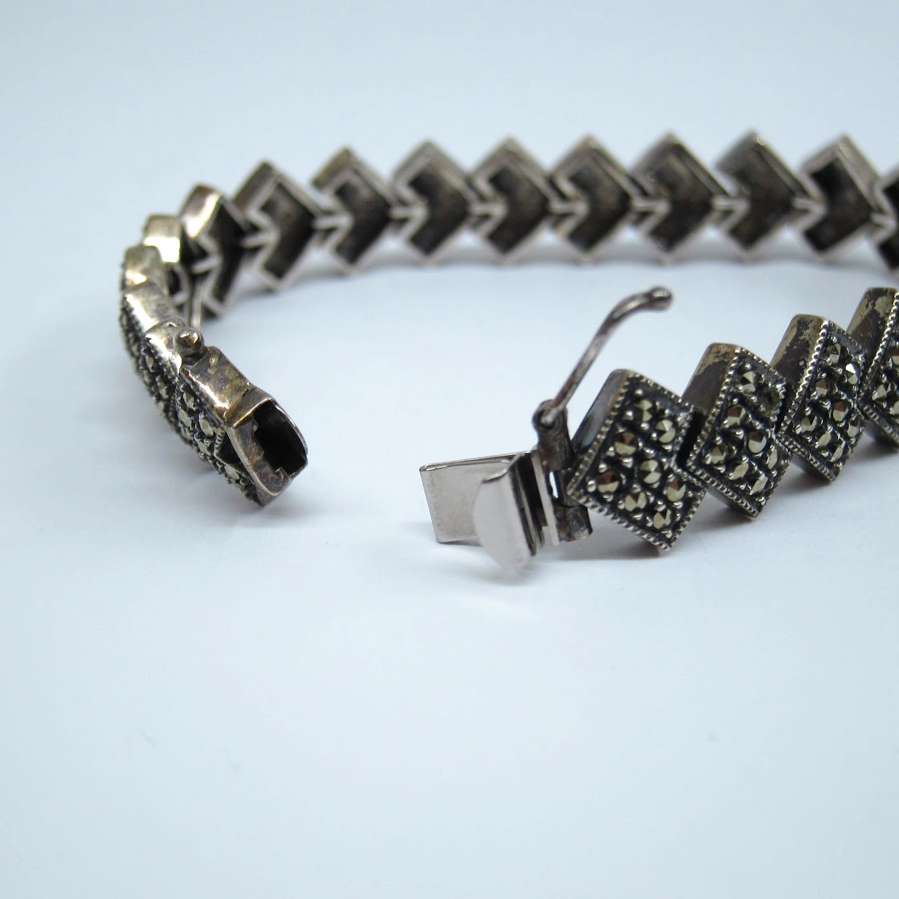 Sterling Silver & Martensite Bracelet