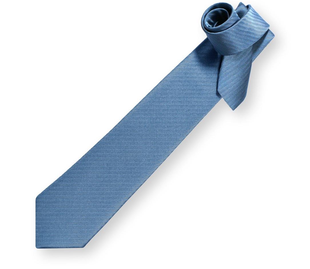 Ice Blue Chevron Tie -