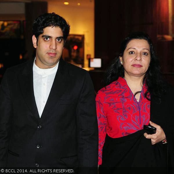 Zohrawar with mother Shabnam Singh at the book launch party of Times Food and Nightlife Guide, Delhi, 2014, held at hotel ITC Maurya, New Delhi, on January 27, 2014.