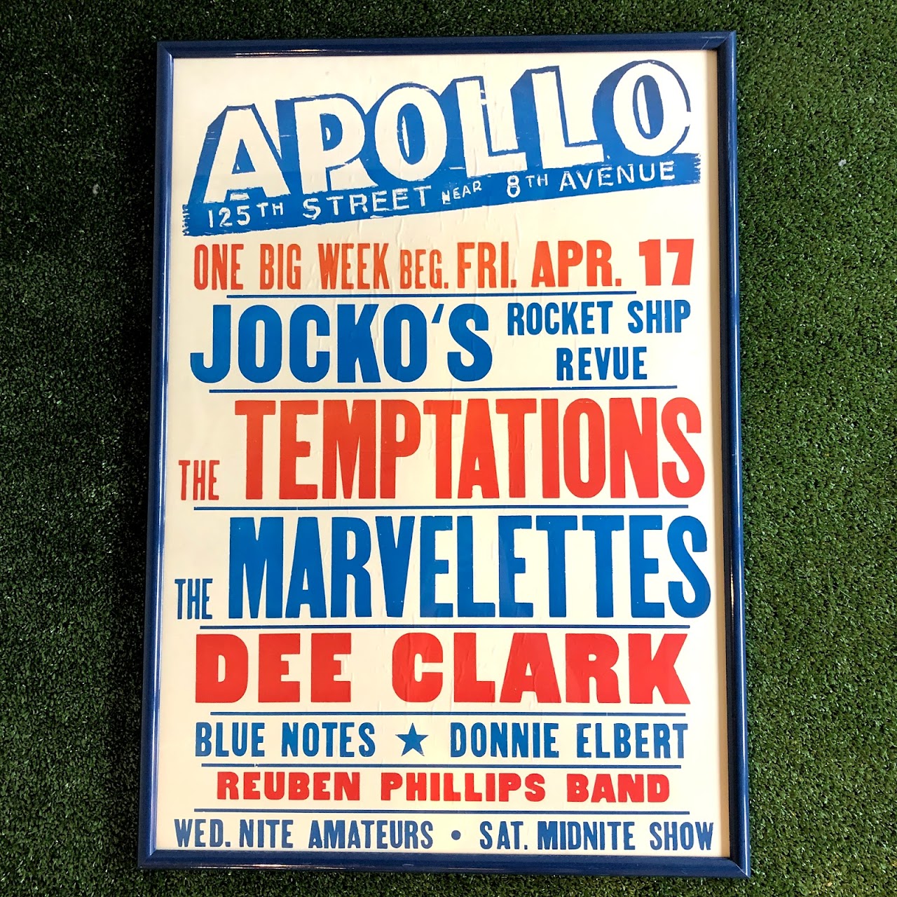 RARE 1964 Apollo Theater Poster