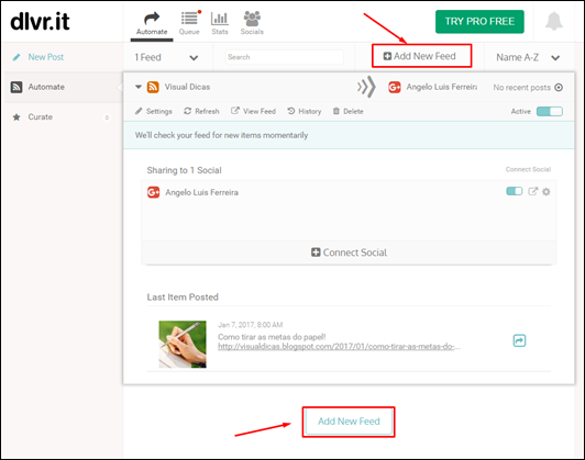 Como divulgar seu blog nas redes sociais usando o dlvr.it - Visual Dicas