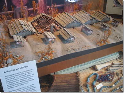 IMG_7861 Model of Clahclehlah Village at the Columbia Gorge Interpretive Center Museum in Stevenson, Washington on July 3, 2009