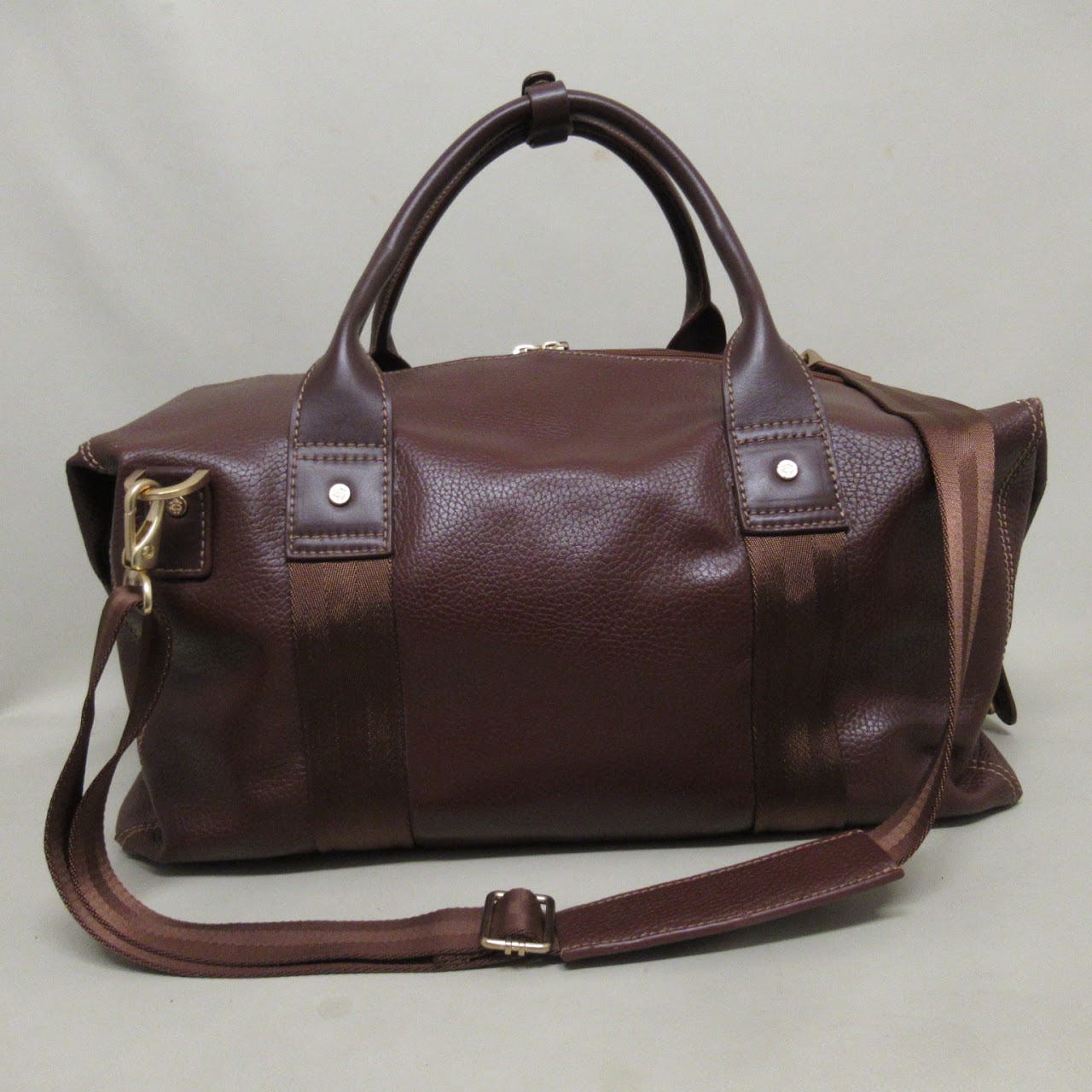 Brooks Brothers Leather Duffle Bag