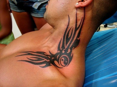 tribal tattoos designs on neck