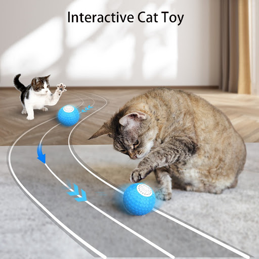 Title 2, Smart Pet Toy Cat Ball Rolling Ball with Sound ...