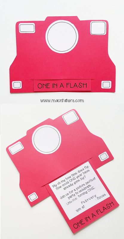 one in a flash party invitation