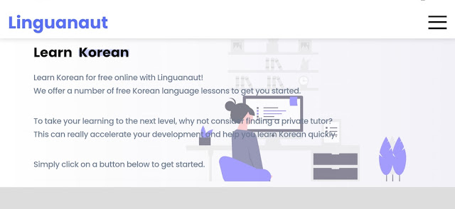 Linguanaut free website for Korean learners