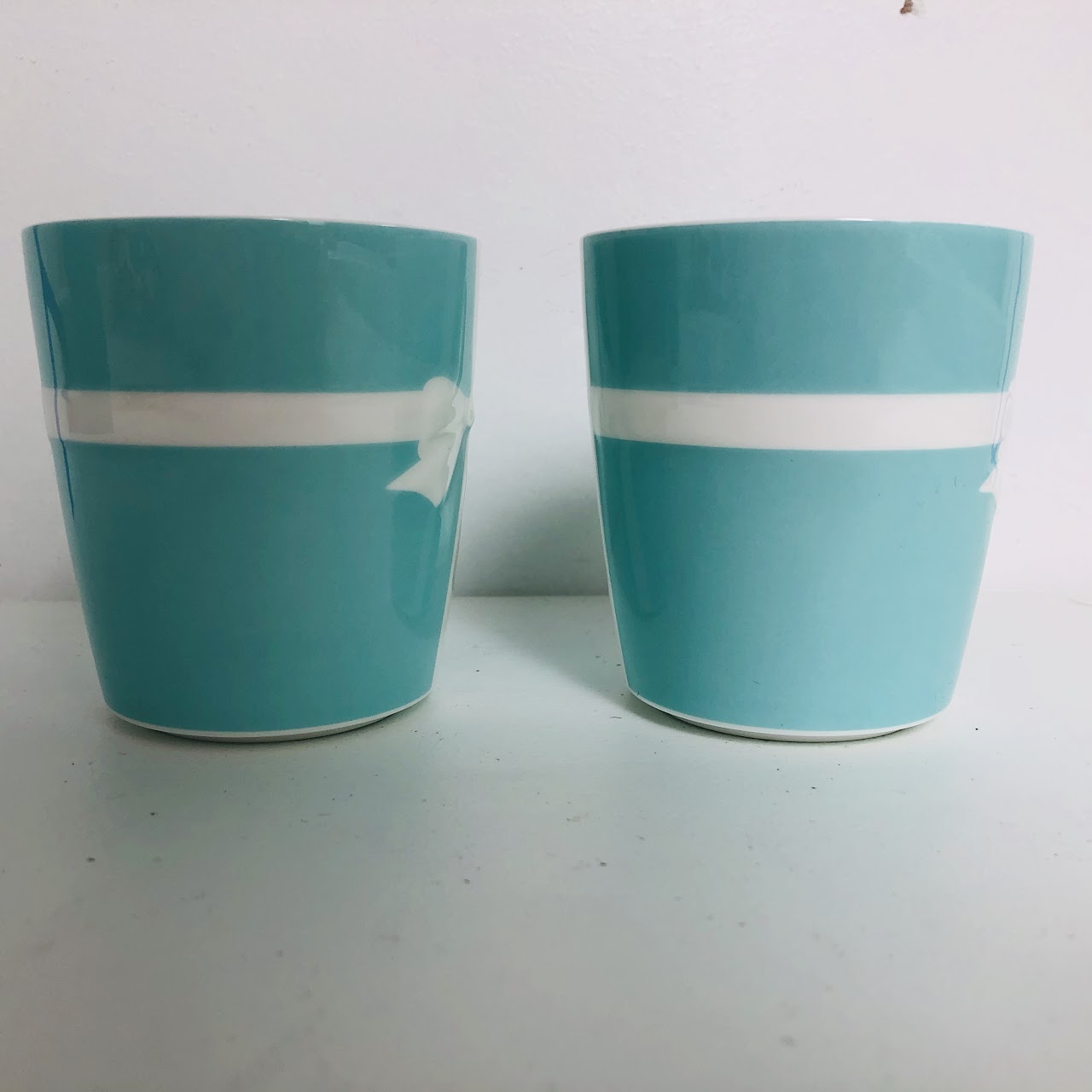 Tiffany & Co. Tiffany Blue Bow Mug Pair