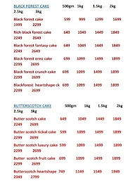 Cake Daynight menu 2