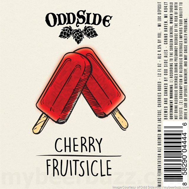 Odd Side Ales Adding Strawberry, Cherry, Raspberry Blood Orange & Black And Blue Berry Fruitsicle Cans