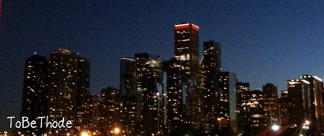 Chicago at night