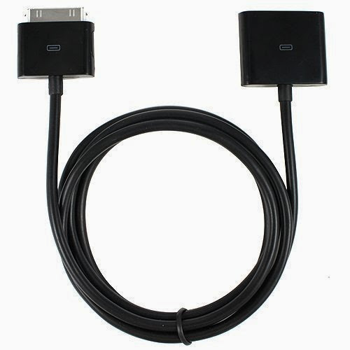  30 PIN Audio Vide Dock Extender Extension Cable for Iphone 3gs 4g/4s Ipod Touch