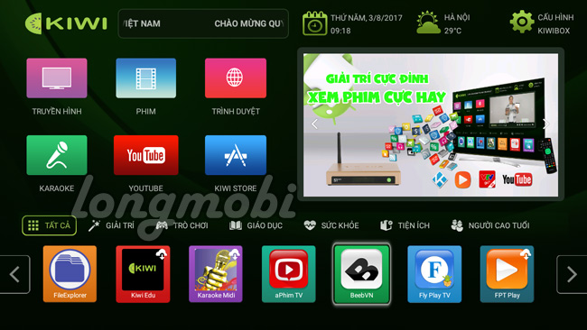 Android tv box kiwi s2pro