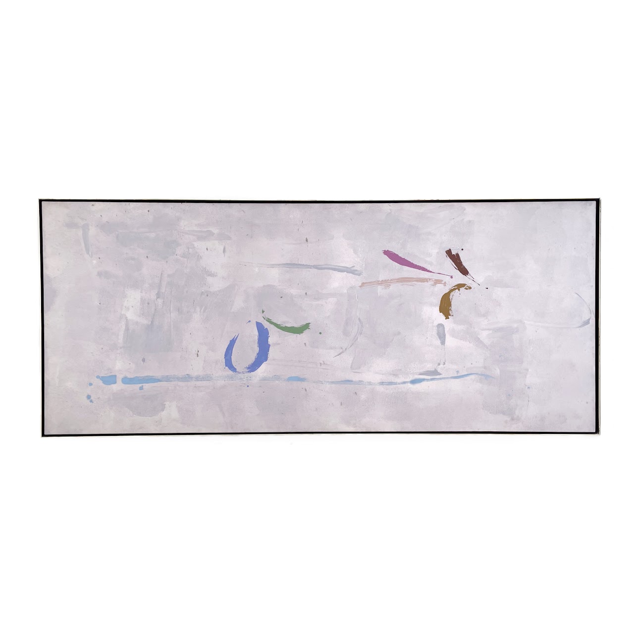 Kikuo Saito Signed 'Blue Pine'  Lyrical Abstract Painting