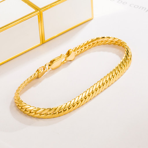 Title 5, Mens Fashion White Copper Rhodium Plated Gold ...