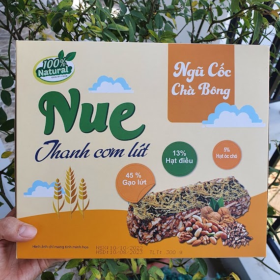 Giá Sốc - Hộp 12 Thanh Cơm Lứt Ngũ Cốc Chà Bông, Rong Biển - Thanh Hạt Dinh Dưỡng, Năng Lượng, Giảm Cân, Ăn Kiêng