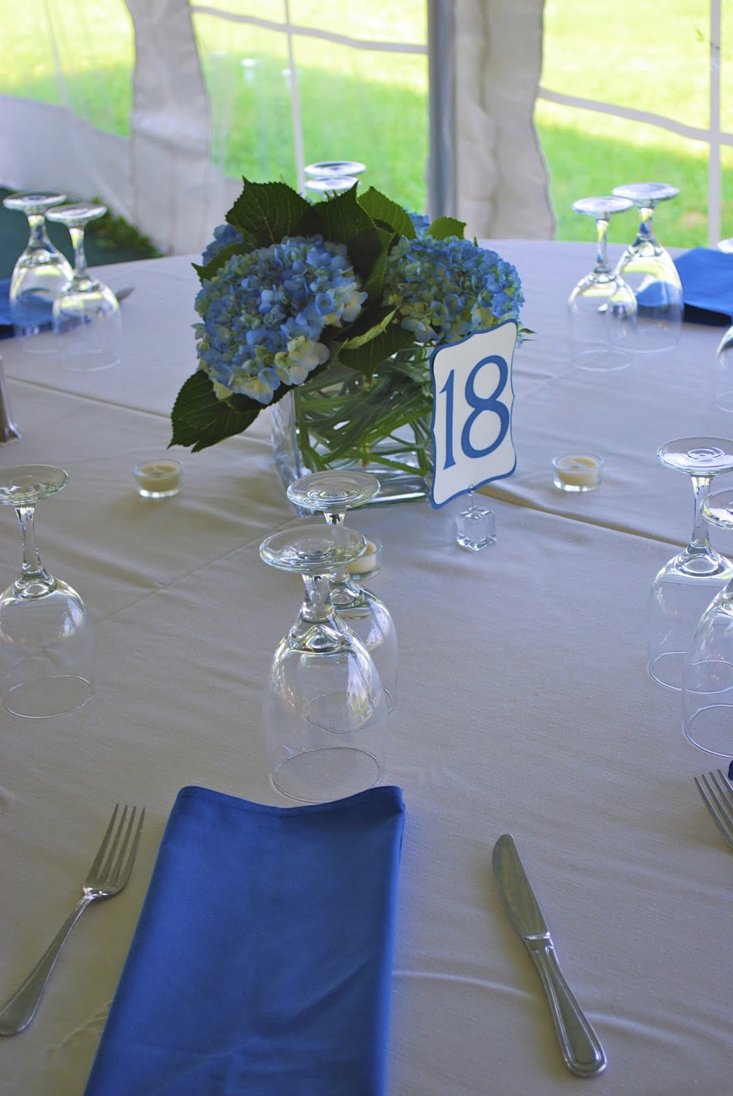 hydrangea wedding centerpieces