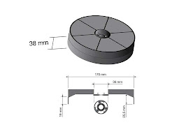 Filtro carboni ø17cm cappa Turboair 40FC82