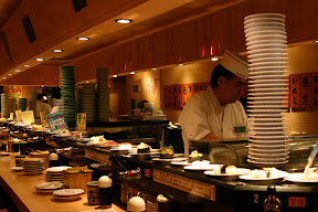 Sushi bar, Ameyoko street market near Ueno