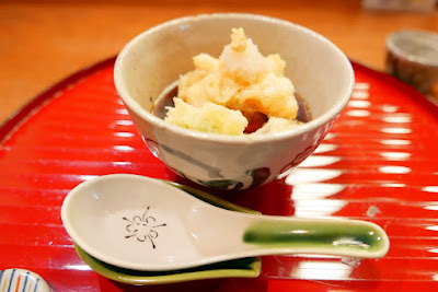 Tousuiro, a Tofu Kaiseki restaurant. Tousuiro specializes in homemade tofu and offers a kaiseki dinner that can include seafood or can also be completely vegetarian. This is the vegetarian version of the fifth course