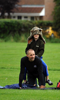 Photo shows Jim with his son Isaac