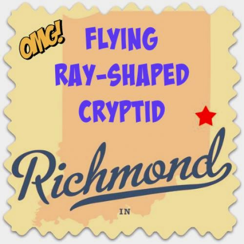 Flying Ray Shaped Cryptid Richmond Indiana