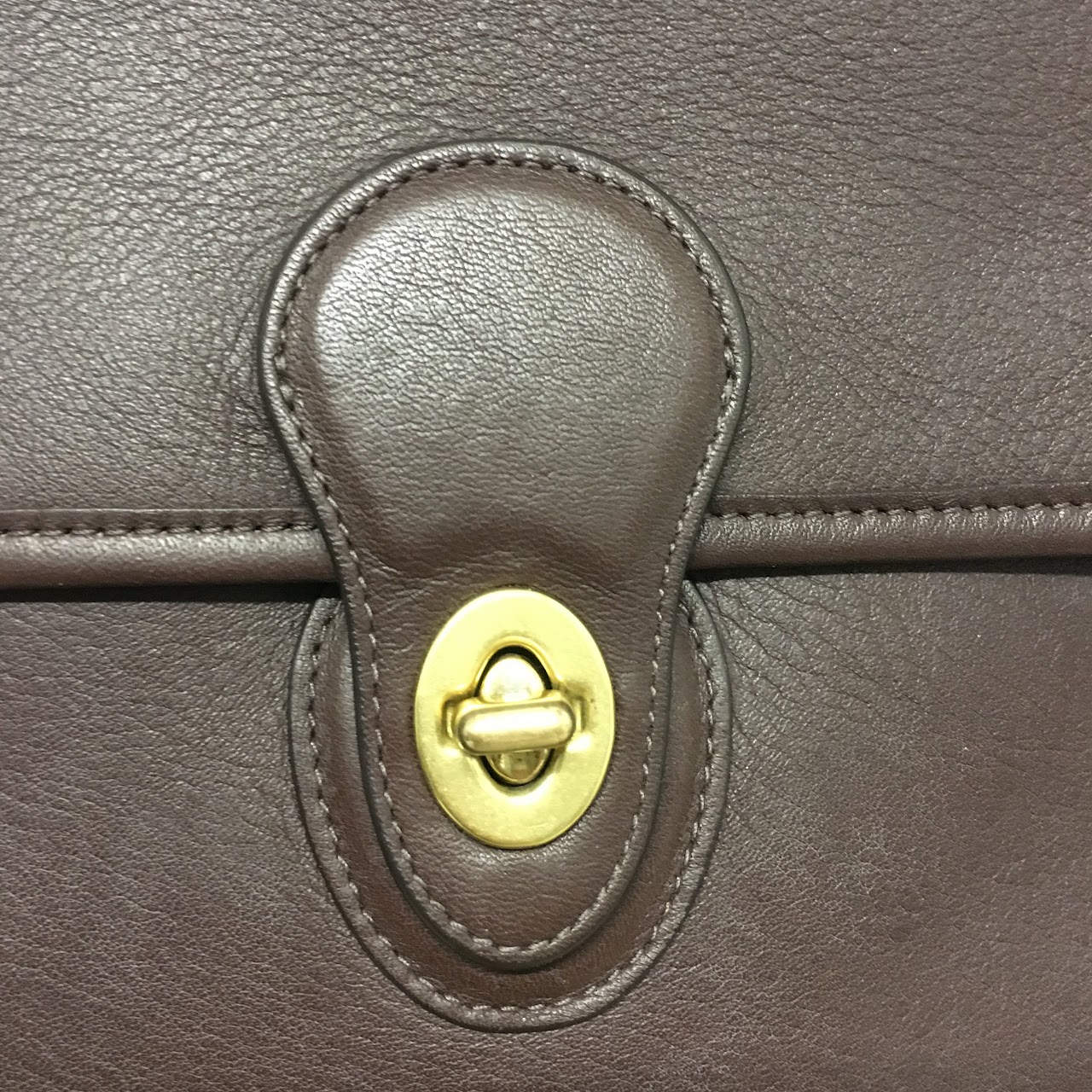 Coach Chocolate Side Saddle Bag