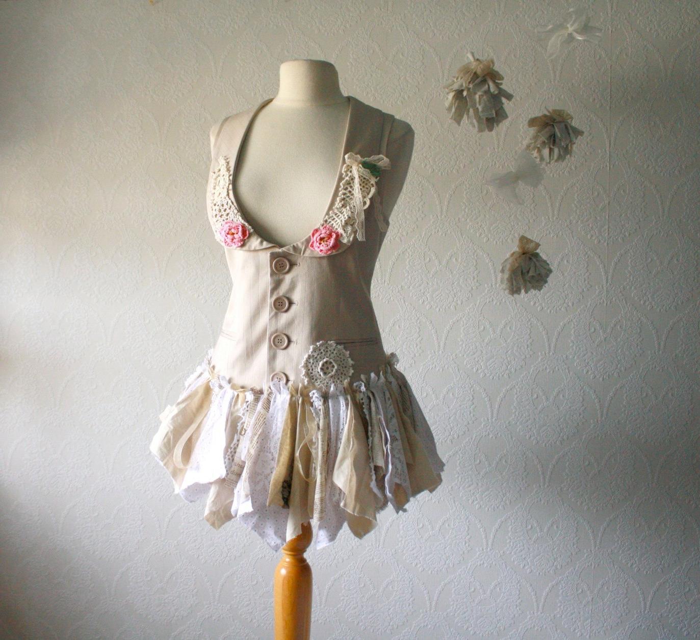 Shabby Chic Tattered Vest Top