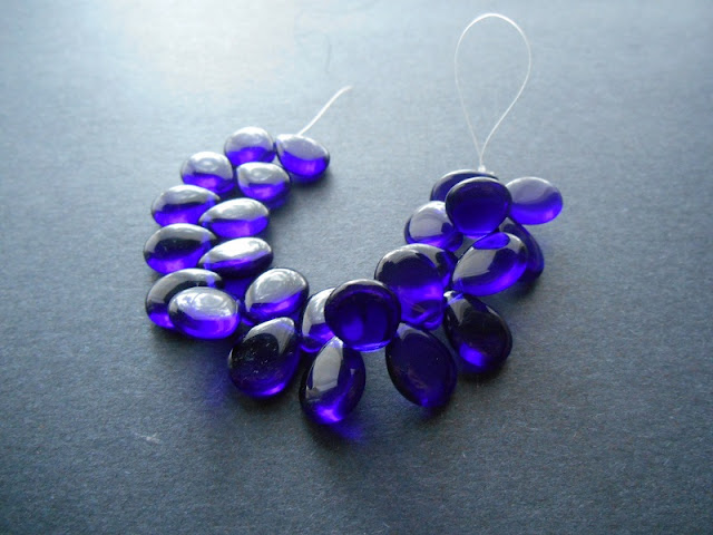 Cobalt Blue Glass Drops