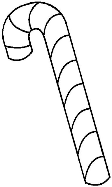 Christmas candy cane coloring pages