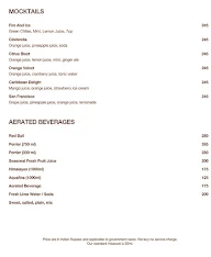 Kava Grill And Lounge - Fairfield By Marriott menu 1