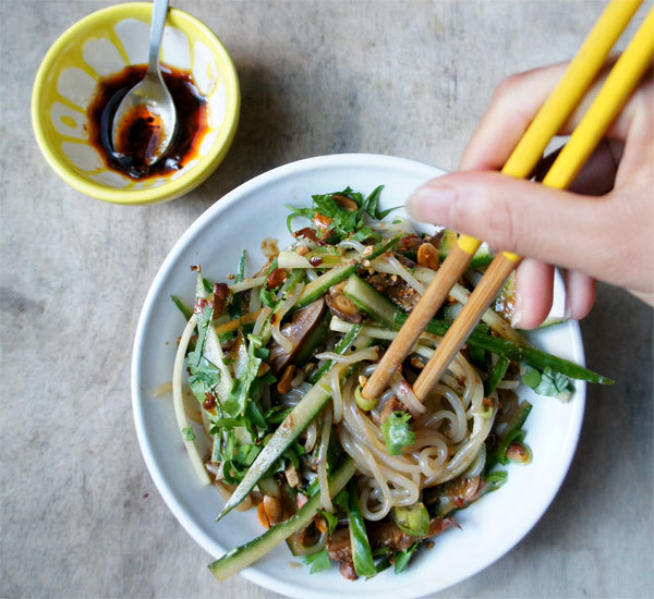 Cold Cucumber And Shirataki Noodle Salad