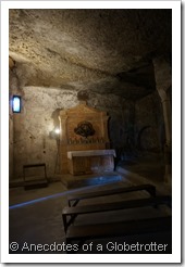 Inside catacombs