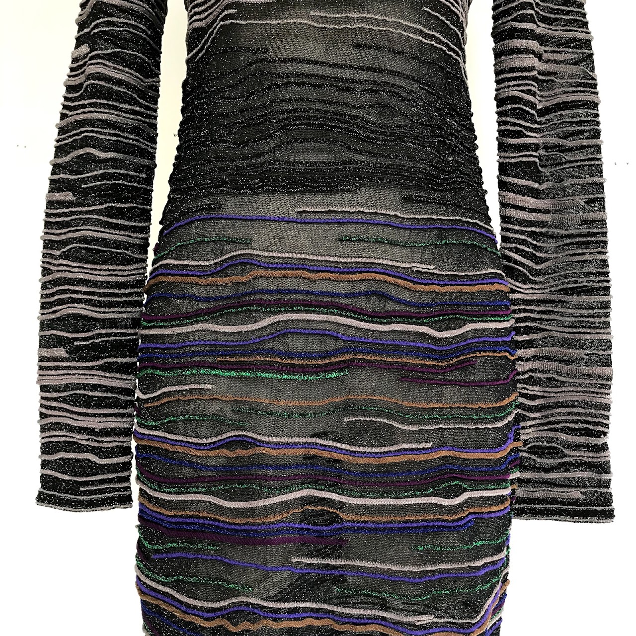 Missoni Sheer Long Sleeve Dress