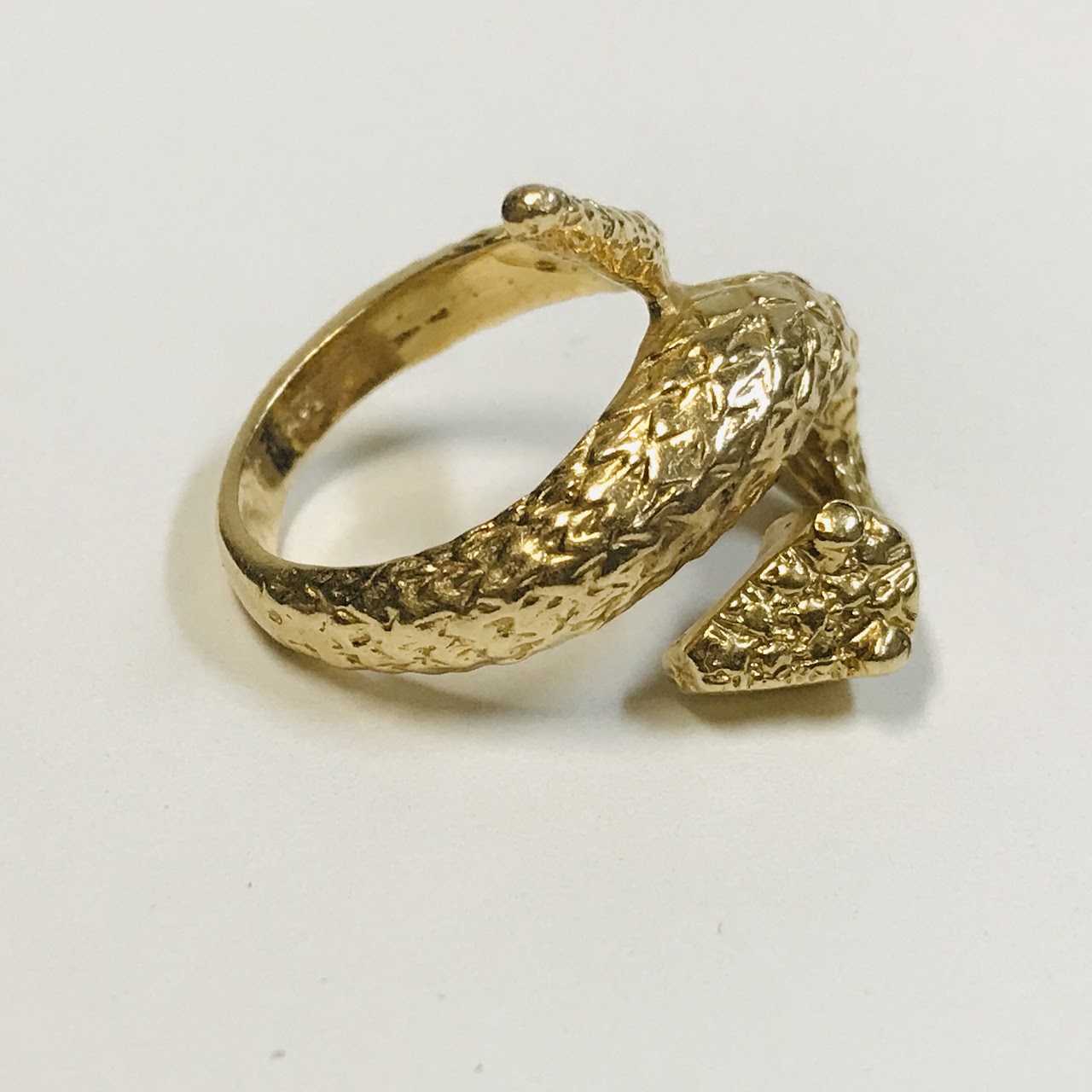 14K Gold Snake Ring