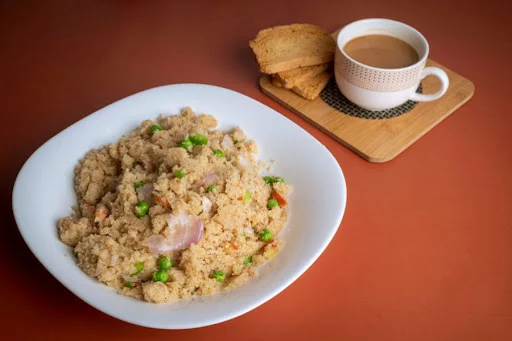 Classic Upma + Chai + Rusk