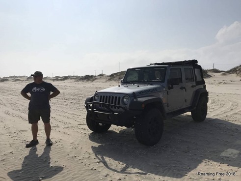 Parked on the beach