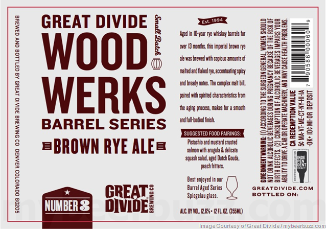 Great Divide Wood Werks Number 3 0 Brown Rye Ale