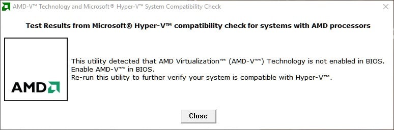 El sistema es compatible con Hyper-V